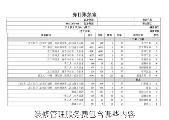 装修管理服务费包含哪些内容-第3张图片-装修知识网