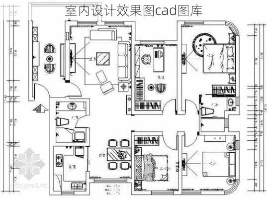 室内设计效果图cad图库-第2张图片-装修知识网