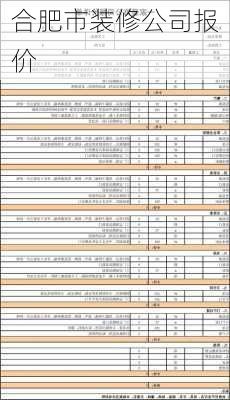 合肥市装修公司报价-第1张图片-装修知识网