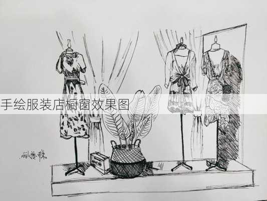 手绘服装店橱窗效果图-第3张图片-装修知识网