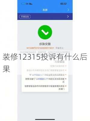 装修12315投诉有什么后果-第2张图片-装修知识网