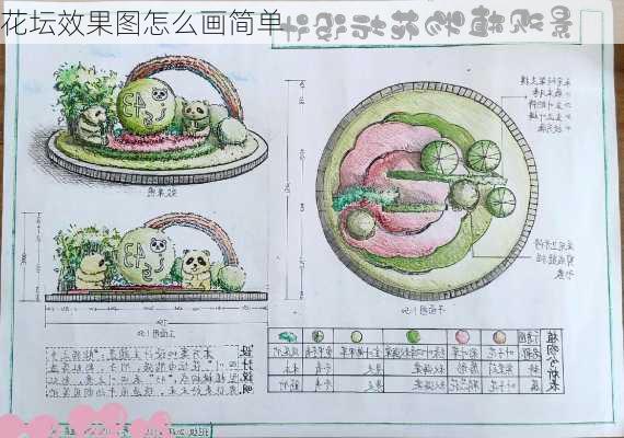 花坛效果图怎么画简单