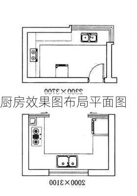 厨房效果图布局平面图-第2张图片-装修知识网