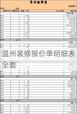 温州装修报价单明细表全套-第2张图片-装修知识网