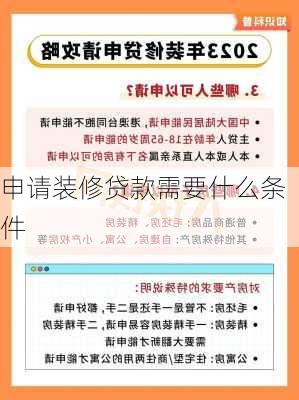 申请装修贷款需要什么条件-第3张图片-装修知识网