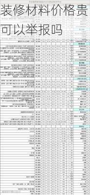 装修材料价格贵可以举报吗-第1张图片-装修知识网